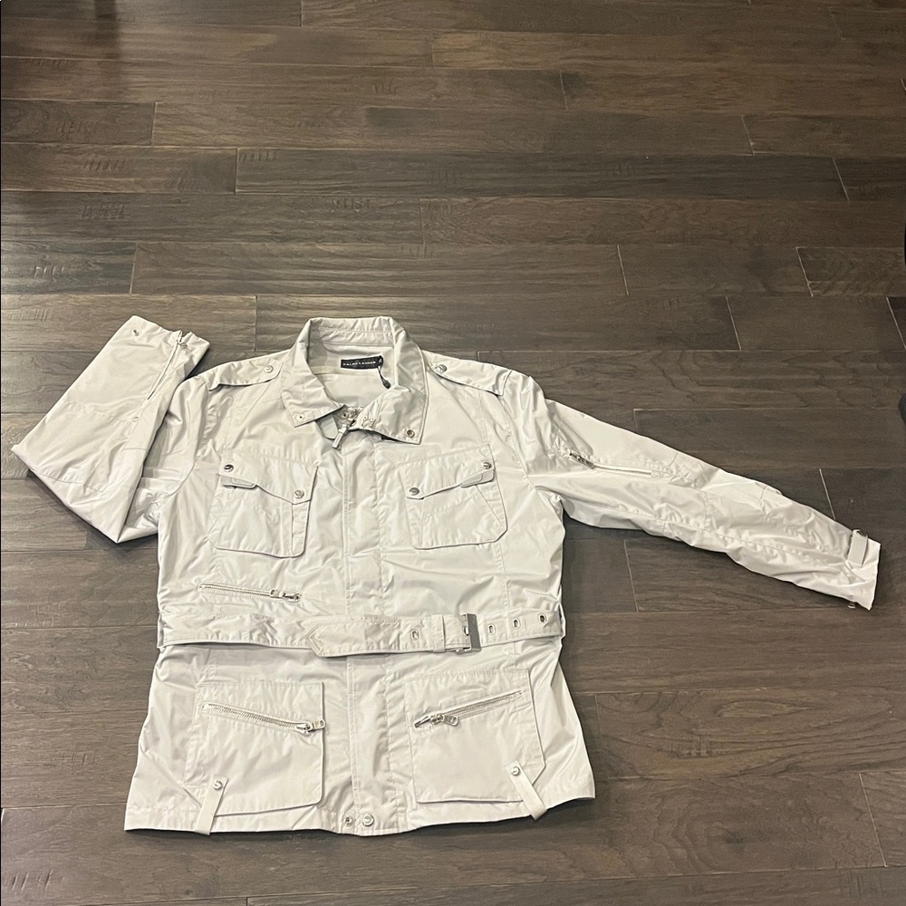 Ralph Lauren Black Label WH Trooper Field Jacket New Silver Gray Men’s Size XXL